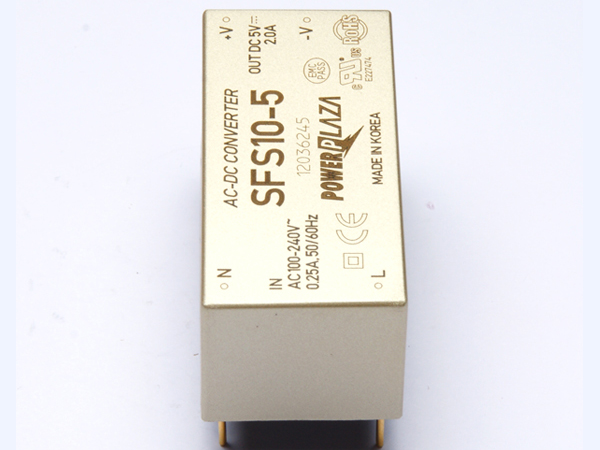 디바이스마트,전원/파워/배터리 > SMPS > On-Board 타입 > 1채널 (Single),Power Plaza,SFS10-5,On board 타입 1채널 10W SMPS / 출력전압 : 5V / 출력전류 : 2A / 입력전압 : AC 85~264V / 변환효율 : 76% / Power Plaza