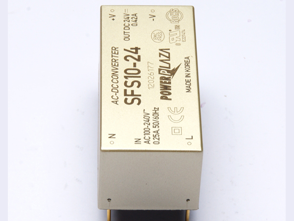 디바이스마트,전원/파워/배터리 > SMPS > On-Board 타입 > 1채널 (Single),Power Plaza,SFS10-24,On board 타입 1채널 10W SMPS / 출력전압 : 24V / 출력전류 : 420mA / 입력전압 : AC 85~264V / 변환효율 : 80% / Power Plaza