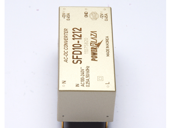 디바이스마트,전원/파워/배터리 > SMPS > On-Board 타입 > 2채널 (Dual),Power Plaza,SFD10-1212,On board 타입 2채널 10W SMPS / 1CH 출력 : 12V 450mA / 2CH 출력 : -12V 450mA / 입력전압 : AC 85~264V / 변환효율 : 80% / Power Plaza