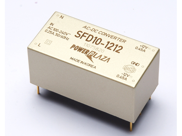 디바이스마트,전원/파워/배터리 > SMPS > On-Board 타입 > 2채널 (Dual),Power Plaza,SFD10-1212,On board 타입 2채널 10W SMPS / 1CH 출력 : 12V 450mA / 2CH 출력 : -12V 450mA / 입력전압 : AC 85~264V / 변환효율 : 80% / Power Plaza