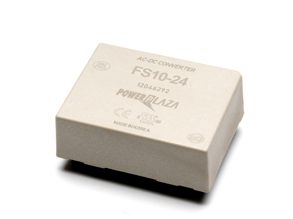 디바이스마트,전원/파워/배터리 > SMPS > On-Board 타입 > 1채널 (Single),Power Plaza,FS10-24,On board 타입 1채널 10W SMPS / 출력전압 : 24V / 출력전류 : 450mA / 입력전압 : AC 85~264V / 변환효율 : 82% / Power Plaza