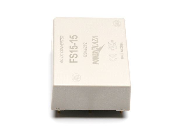 디바이스마트,전원/파워/배터리 > SMPS > On-Board 타입 > 1채널 (Single),Power Plaza,FS15-15,On board 타입 1채널 15W SMPS / 출력전압 : 15V / 출력전류 : 1A / 입력전압 : AC 85~264V / 변환효율 : 78% / Power Plaza