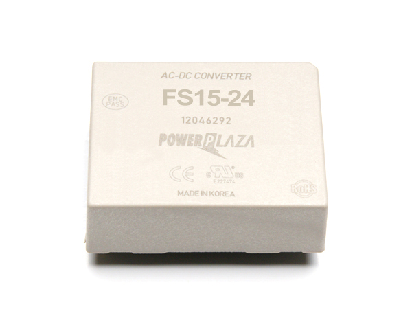 디바이스마트,전원/파워/배터리 > SMPS > On-Board 타입 > 1채널 (Single),Power Plaza,EFS15-24,On board 타입 1채널 15W SMPS / 출력전압 : 24V / 출력전류 : 650mA / 입력전압 : AC 85~264V / 변환효율 : 78% / Power Plaza / FS15-24