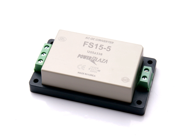 디바이스마트,전원/파워/배터리 > SMPS > Enclosure 타입 > 1채널 (Single),Power Plaza,FS15-5C,Enclosure 타입 1채널 15W SMPS / 출력전압 : 5V / 출력전류 : 3A / 입력전압 : AC 85~264V / 변환효율 : 75% / Power Plaza