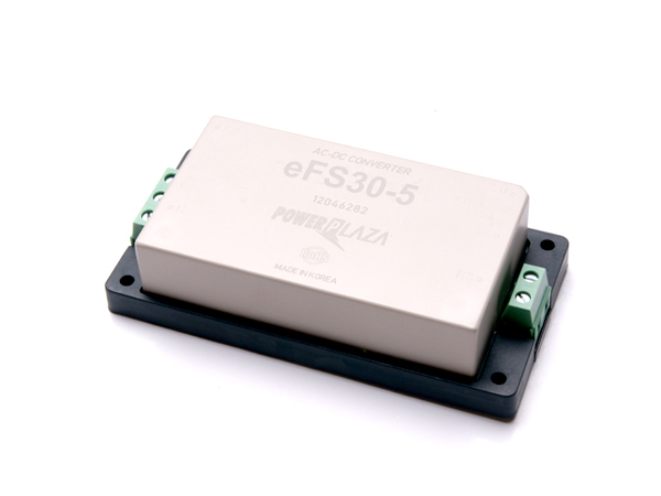 디바이스마트,전원/파워/배터리 > SMPS > Enclosure 타입 > 1채널 (Single),Power Plaza,eFS30-5C,Enclosure 타입 1채널 30W SMPS / 출력전압 : 5V / 출력전류 : 6A / 입력전압 : AC 85~264V / 변환효율 : 81% / Power Plaza