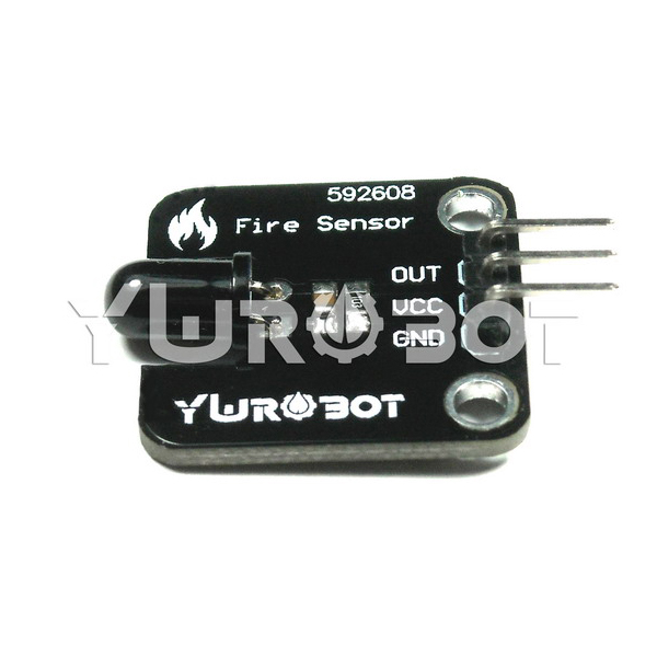 디바이스마트,MCU보드/전자키트 > 센서모듈 > 먼지/가스/연기/불꽃 > 화염/불꽃/번개센서,YwRobot,아두이노 불꽃센서 모듈 [SEN040129],아두이노 호환 / 감지 거리 : 30-800mm / 출력: 아날로그 전압 / 전압: 3.3V,5V / 사이즈: 25 * 21mm
