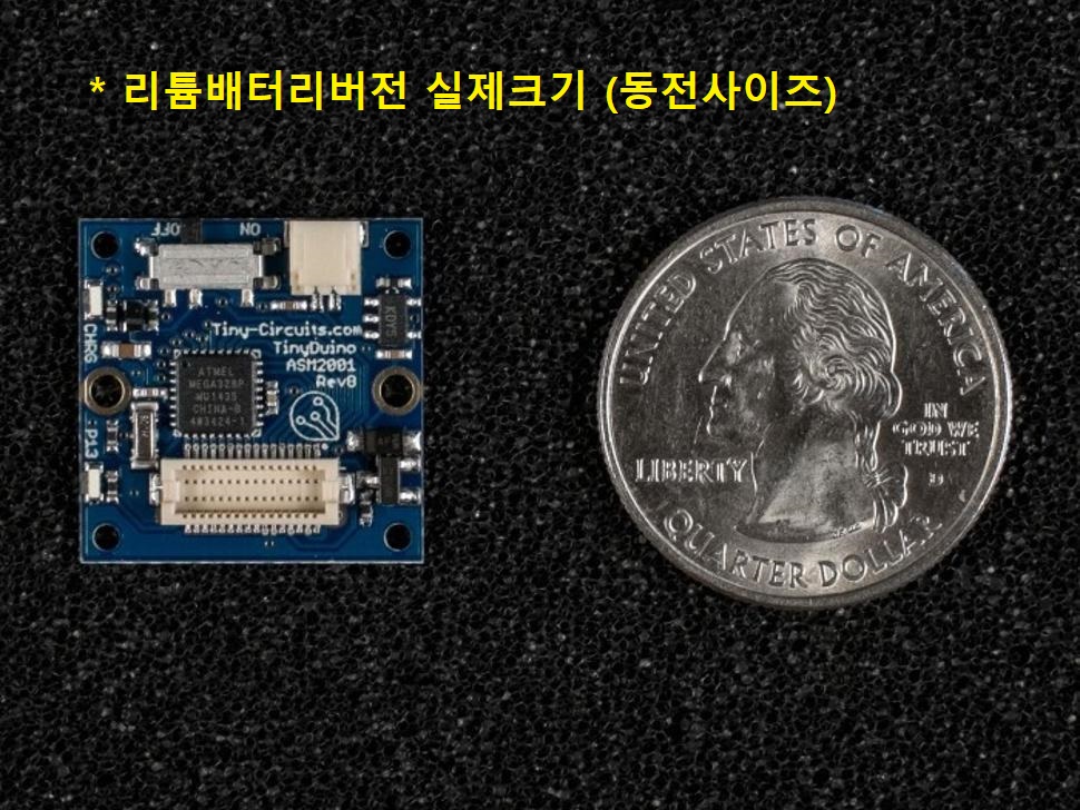 디바이스마트,오픈소스/코딩교육 > 파이썬/IoT 개발 보드 > TINYDUINO,TinyCircuits,TINYDUINO PROCESSOR BOARD (기본버전),기본 보드 버전, 리튬배터리 버전, 코인셀 버전 중 선택 / 아두이노 호환 가능(아두이노 스케치도 활용 가능), Arduino Bootloader preprogrammed / Atmega328P Processor, Power Switch, LED 등 / 2.7V &#8211; 5.5V operating voltage / 20mm x 20mm