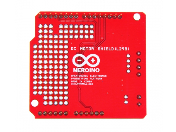 디바이스마트,기계/제어/로봇/모터 > 모터드라이버,AVRMALL,DCMOT-SHIELD-L298 (NER-12330),아두이노보드의 DC모터드라이버쉴드 / 두개의 DC모터를 제어할 수 있는 아두이노모터쉴드입니다.