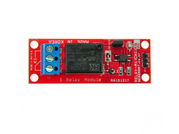 디바이스마트,MCU보드/전자키트 > 전원/신호/저장/응용 > 릴레이,AVRMALL,RELAY-M1(CH1)-24V (NER-13455),1 채널 릴레이모듈- 24V,  절연회로 적용