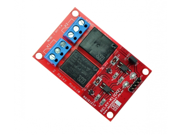 디바이스마트,MCU보드/전자키트 > 전원/신호/저장/응용 > 릴레이,AVRMALL,RELAY-M1(CH2)-24V (NER-13456),2 채널 릴레이모듈- 24V,  절연회로 적용