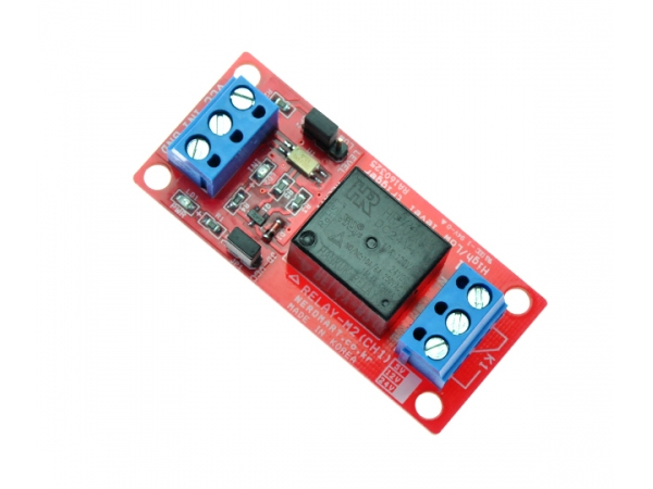 디바이스마트,MCU보드/전자키트 > 전원/신호/저장/응용 > 릴레이,AVRMALL,RELAY-M2(CH1)-24V (NER-13707),1 채널 릴레이모듈- 24V, 트리거 LOW/HIGH점퍼로 선택가능, 절연회로 적용