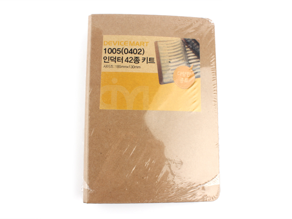 디바이스마트,RLC/수동소자 > 엔지니어 샘플키트 > 인덕터 키트 > 칩인덕터 키트,NT-KIT,1005(0402) 칩인덕터 42종 샘플키트 [NT-KIT-L002],실속형 저가형 NT-KIT 시리즈, 깔끔한 미니바인더에 릴에서 커팅된 소자들을 용량값별로 각 50개씩 구성하였습니다. 플라스틱 케이스에 구성된 고가 키트가 부담스러우신 분들에게 추천해 드립니다.