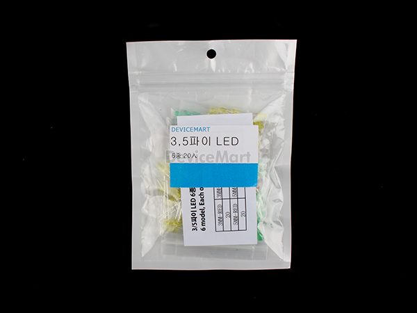 디바이스마트,RLC/수동소자 > 엔지니어 샘플키트 > LED 키트 > LED 키트,NT-KIT,일반LED 6종키트 [NT-KIT-LED04],불황에 맞서다!  NT-봉지키트 시리즈. 간편한 비닐 포장으로 가격 거품을 뺀 저가형 키트입니다. 일반 라운드 LED 3파이 , 3mm 3색, 5파이 , 5mm 3색 으로 구성된 키트입니다.