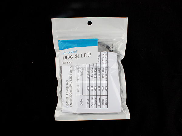 디바이스마트,RLC/수동소자 > 엔지니어 샘플키트 > LED 키트 > 칩LED 키트,NT-KIT,1608 칩LED 6COLOR 키트 [NT-KIT-LED02],불황에 맞서다!  NT-봉지키트 시리즈. 간편한 비닐 포장으로 가격 거품을 뺀 저가형 키트입니다.