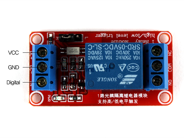 디바이스마트,오픈소스/코딩교육 > 아두이노 > 아두이노 스위치/릴레이모듈,SZH,아두이노 1채널 5V 릴레이 모듈 [SZH-EK093],최대 부하 : AC 250V/10A, DC 30V/10A, 크기 : 50 x 26 x 18.5mm (L x W x H)