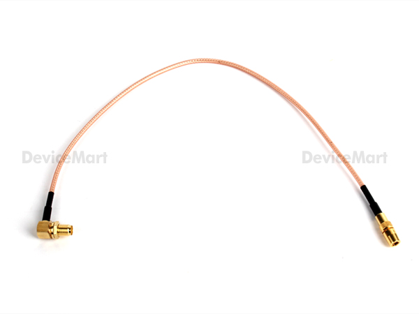 SMA right angle Jack to SMB Plug, RG316 cable-30cm [SZH-RA020]