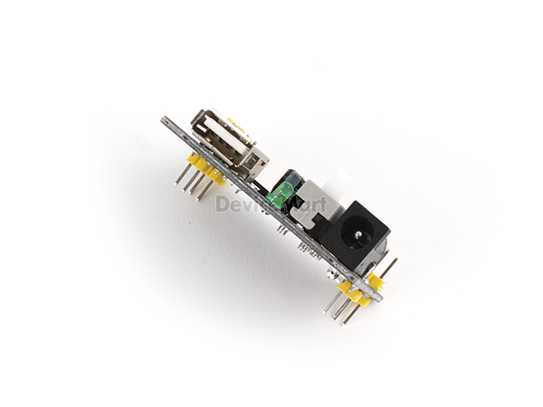 디바이스마트,전원/파워/배터리 > DC-DC 컨버터 모듈 > 강하형 모듈(실장) > 리니어 컨버터 모듈,SZH,아두이노 호환 브레드보드용 전원 컨버터 모듈 [SZH-PWSD-017],실장형 / 가변출력전압 / 가변방식 : 점퍼 캡 / 2ch 출력 / 강하형 7W 리니어 컨버터 / 입력전압 : 6.5V~12V / 출력전압 : 3.3V, 5V / 출력전류 : 700mA / 변환효율 : 최대 0% / 입력단자 : DC잭 5.5×2.1 소켓, USB A(F) / 출력단자 : 핀헤더 / 패키지 : PCB