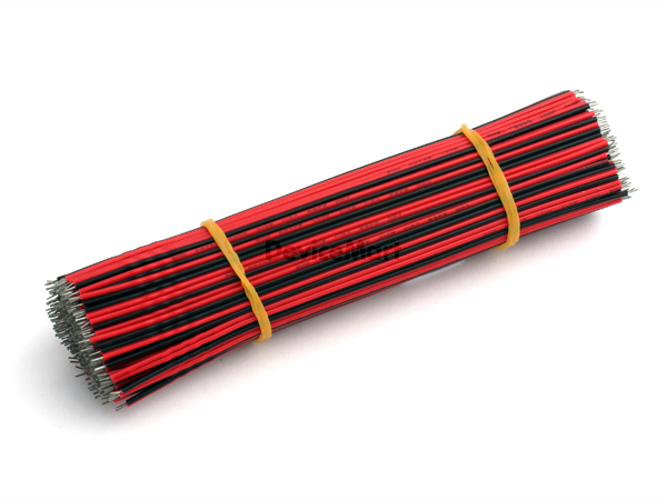 UL2468#AWG24-150mm (검정+빨강 믹스/200개) [SZH-EW023]