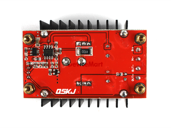 디바이스마트,MCU보드/전자키트 > 전원/신호/저장/응용 > 레벨컨버터/전압관리,SZH,승압형 150W DC-DC 가변 컨버터 [SZH-PWBU-029],부스트(BOOST) / Step-Up / 10V ~ 32V 입력 전압을 12V ~ 35V으로 변환 출력 / 연속 가변 / 자연적인 냉각(방열판)만으로는 최대 100W, 추가적인 쿨링 시스템(팬 장착 등)에서는 최대 150W까지 출력 가능 / 변환 효율 약 70% / 크기 : 65mm * 23mm * 56.5mm.
