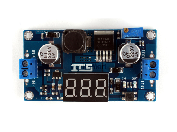 디바이스마트,MCU보드/전자키트 > 전원/신호/저장/응용 > 레벨컨버터/전압관리,SZH,FND 전압표시 XL6009 승압형 DC-DC 가변 컨버터 [SZH-PWBUF-051],부스트(BOOST) / XTW6009 Step-Up Module / FND 전압 표시기(self-calibration) 내장 / 4.3V ~ 32V 입력 전압을 5V ~ 52V(최대 4A)로 변환 출력 / 변환 효율 최대 94% / 크기 : 69.8mm * 38mm