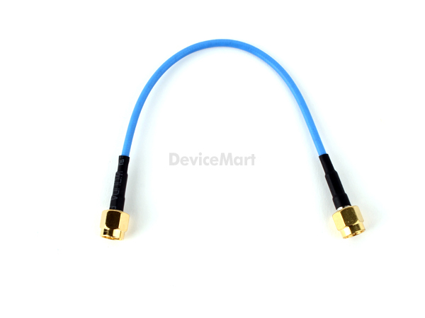 SMA Plug to SMA Plug, RG405 blue cable-15cm [SZH-RA029]