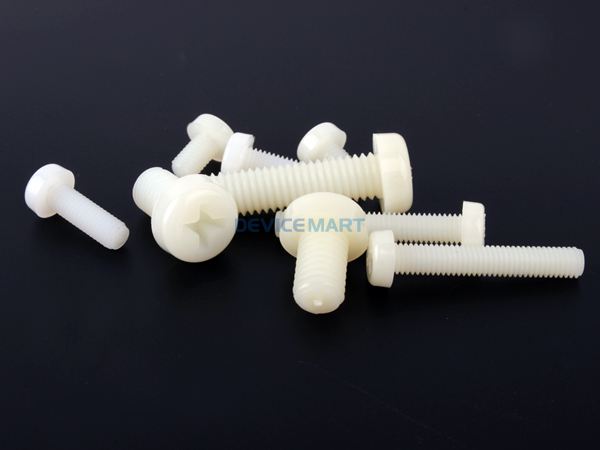 디바이스마트,기계/제어/로봇/모터 > 볼트/너트 > 일반볼트/렌치볼트 > 둥근머리볼트,NW3 (New3),플라스틱 둥근머리 볼트 [NW3-S119-05008],M5 / 8mm / PA66 나일론 / 아이보리색 / 십자 /   방염등급 UL94V-2,내마모성,내유성,내약품성이 높아 기계재료에 최적