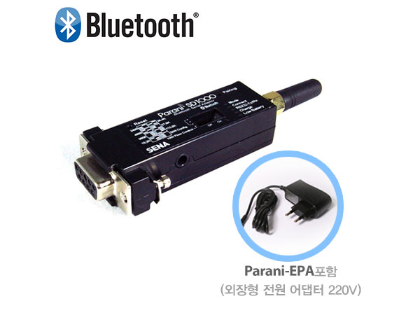 디바이스마트,MCU보드/전자키트 > 통신/네트워크 > 블루투스/BLE,(주)칩센,블루투스 무선시리얼(RS232) 아답터 (PARANI-SD1000-02),Bluetooth v2.0+EDR / Class1(~100m) / 안테나변경시 최고 1km 통신 / 산업용 블루투스 시리얼 아답터(RS232) / 1:4 멀티통신 지원 전원아답터 포함