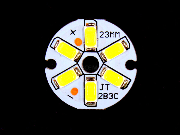 LED조명 제작용 원형기판 SMD LED (3W/23mm/화이트) [SZH-LD033]