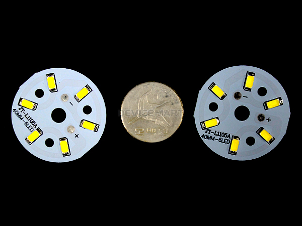 디바이스마트,LED/LCD > LED 인테리어조명 > LED 전구,SZH-LD,LED조명 제작용 원형기판 SMD LED (3W/40mm/웜화이트) [SZH-LD038],사이즈 : 40mm / 전원 : DC 6V~10V , 3W / 색상 : 웜화이트(Warm White)5730 SMD LED 6개