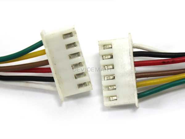 디바이스마트,커넥터/PCB > 직사각형 커넥터 > 하네스 케이블 > 2.5mm pitch,NW3 (New3),하네스 케이블 커넥터 6핀-6핀 [NW3-CCA-018],케이블 전체 길이 약 300mm, 4핀-4핀, AWG26, 커넥터 A2501-06Y to A2501-06Y / ※제조사에 따라서 커넥터 모양이 변경될 수 있습니다 (랜덤)