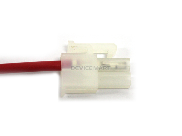 디바이스마트,커넥터/PCB > 직사각형 커넥터 > 하네스 케이블 > 4.2mm pitch,NW3 (New3),하네스 케이블 커넥터 2핀 [NW3-CCA-065],케이블 전체 길이 약 350mm, 2핀, AWG18, 커넥터 A4255-02, 1번핀만 연결되어 있습니다. / ※제조사에 따라서 커넥터 모양이 변경될 수 있습니다 (랜덤)