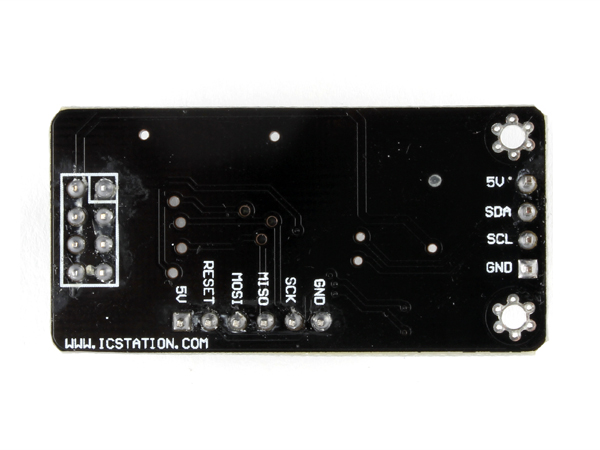 디바이스마트,MCU보드/전자키트 > 통신/네트워크 > RF/LoRa,SZH,아두이노 호환 nRF24L01 모듈용 ATMega48 개발보드 [SZH-RFBB-041],nRF24L01 모듈(미포함, 별매)과 결합해 아두이노와 연결할 수 있는 ATMega48 기반 개발보드 / I2C interface, I2C to SPI bridge / 작동 전압 : 5 V / Transfer Rate: 초당 50Bytes (Max) / 크기 : 73mm * 22mm