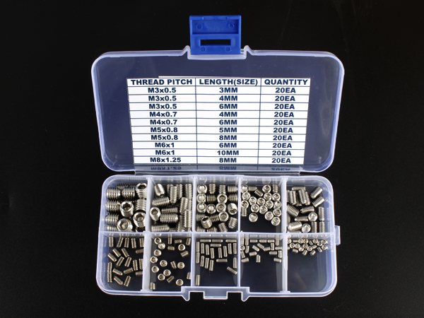 디바이스마트,RLC/수동소자 > 엔지니어 샘플키트 > 볼트/너트/기계부품 키트,NT-KIT,무두렌치 볼트 키트 [NT-KIT-E010],불황에 맞서는 저렴한 실속키트. 일반적인 무두 볼트 시리즈를 모두 모았습니다.
