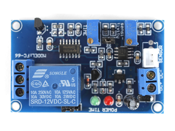 디바이스마트,MCU보드/전자키트 > 센서모듈 > 빛/조도/컬러/UV > 빛/조도/CdS센서,SZH,아두이노 광센싱 릴레이 모듈 Arduino CdS Sensor Relay 5V/12V/24V  [SZH-EK097],CDS Cell을 통해 감지되는 값에 따라서 전원을 컨트롤할 수 있는 릴레이 모듈 / 동작 전압 옵션 선택(필수 - 5V,12V,24V) / 모델명 : FC-66 / 최대 10A까지 컨트롤 가능 / CdS Cell 전선 길이 : 50cm / 크기 : 63.5 * 38.5 * 18.5mm