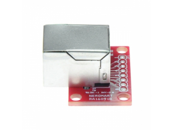 디바이스마트,커넥터/PCB > PCB기판/관련상품 > 특수기판 > 커넥터용 PCB,NEROMART,RJ45-8PIN BREAKOUT (NER-15965),RJ-45 커넥터 / PCB 변환용 기판 / Size 28.3mm x 31.1mm / 앵글 타입 / 8P8C