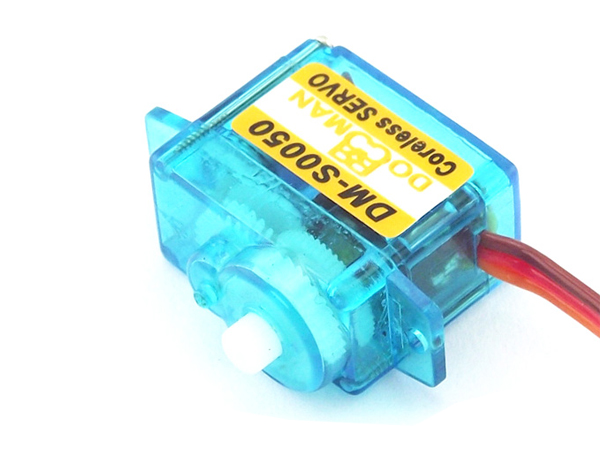 디바이스마트,기계/제어/로봇/모터 > 모터류 > 서보모터 > 디지털 서보모터,DOMAN RC,디지털 서보모터(DM-S0050),Voltage: 3.7V ~ 6.0VSpeed: 0.10 sec/60deg (4.8v) 0.08sec/60deg (6.0v) Torque: 0.9kg.cm (4.8v) 1.1kg.cm (6.0v)Size: 21.4mmX11.6mmX18mmWeight: 5 gramMotor: CorelessGear Train: Plastic