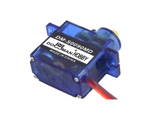 디바이스마트,기계/제어/로봇/모터 > 모터류 > 서보모터 > 디지털 서보모터,DOMAN RC,디지털 서보모터(DM-S0090MD),Voltage: 4.8V ~ 6.0VSpeed: 0.08 sec/60deg (4.8v)0.07 sec/60deg (6.0v) Torque: 1.8kg.cm (4.8v)2 kg.cm (6.0v)Size: 23mmX12.5mmX22mmWeight: 12gramMotor: BrushedGear Train: Metal