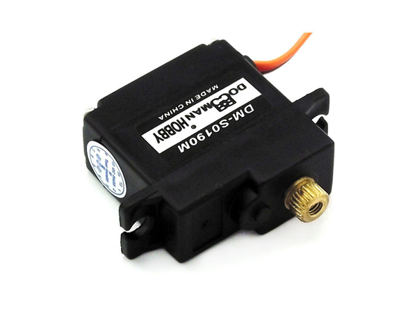 디바이스마트,기계/제어/로봇/모터 > 모터류 > 서보모터 > 아날로그 서보모터,DOMAN RC,아날로그 서보모터(DM-S0190M),Voltage: 4.8V ~ 6.0VSpeed: 0.15 sec/60deg (4.8v) 0.13sec/60deg (6.0v) Torque: 2.8kg.cm (4.8v) 3.1kg.cm (6.0v) Size: 28mmX13mmX30mmWeight: 19gramMotor: BrushedGear Train: Metal