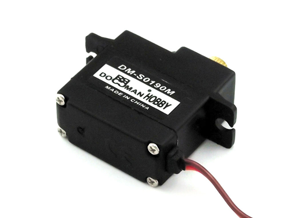 디바이스마트,기계/제어/로봇/모터 > 모터류 > 서보모터 > 아날로그 서보모터,DOMAN RC,아날로그 서보모터(DM-S0190M),Voltage: 4.8V ~ 6.0VSpeed: 0.15 sec/60deg (4.8v) 0.13sec/60deg (6.0v) Torque: 2.8kg.cm (4.8v) 3.1kg.cm (6.0v) Size: 28mmX13mmX30mmWeight: 19gramMotor: BrushedGear Train: Metal
