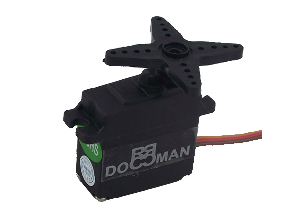 디바이스마트,기계/제어/로봇/모터 > 모터류 > 서보모터 > 아날로그 서보모터,DOMAN RC,아날로그 서보모터(DM-S0200M),Voltage: 4.8V ~ 6.0VSpeed: 0.14 sec/60deg (4.8v) 0.12sec/60deg (6.0v) Torque: 2.8kg.cm (4.8v) 3kg.cm (6.0v) Size: 28.8mmX13.8mmX28.8mmWeight: 20gramMotor: BrushedGear Train: Metal