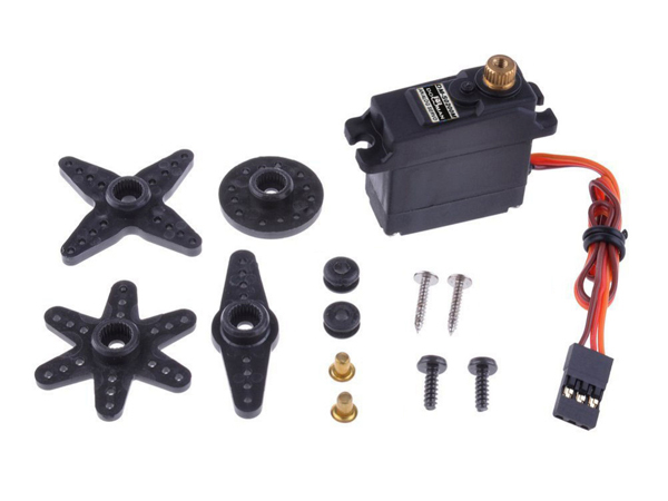 디바이스마트,기계/제어/로봇/모터 > 모터류 > 서보모터 > 아날로그 서보모터,DOMAN RC,아날로그 서보모터(DM-S0200M),Voltage: 4.8V ~ 6.0VSpeed: 0.14 sec/60deg (4.8v) 0.12sec/60deg (6.0v) Torque: 2.8kg.cm (4.8v) 3kg.cm (6.0v) Size: 28.8mmX13.8mmX28.8mmWeight: 20gramMotor: BrushedGear Train: Metal