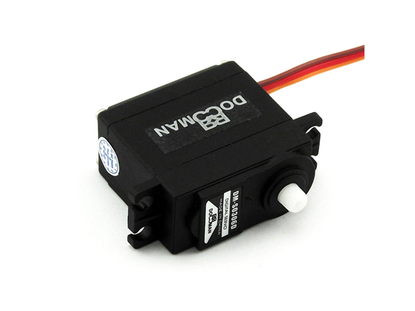 디바이스마트,기계/제어/로봇/모터 > 모터류 > 서보모터 > 디지털 서보모터,DOMAN RC,디지털 서보모터(DM-S0306D),Voltage: 4.8V ~ 6.0VSpeed: 0.13 sec/60deg (4.8v) 0.11sec/60deg (6.0v)Torque: 3kg.cm (4.8v) 3.5kg.cm (6.0v) Size: 40mmX20mmX38.5mmWeight: 38gramMotor: BrushedGear Train: Plastic