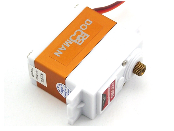 디바이스마트,기계/제어/로봇/모터 > 모터류 > 서보모터 > 디지털 서보모터,DOMAN RC,디지털 서보모터(DM-CLS150MD),Voltage: 6V ~ 7.4VSpeed: 0.12 sec/60deg (6.0v) 0.10sec/60deg (7.4v)Torque: 15.6kg.cm (6.0v) 18.7kg.cm (7.4v)Size: 40mmX20mmX37mmWeight: 70gramMotor: CorelessGear Train: Metal