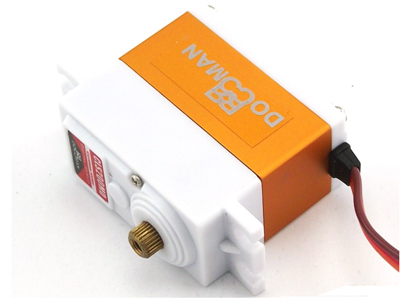 디바이스마트,기계/제어/로봇/모터 > 모터류 > 서보모터 > 디지털 서보모터,DOMAN RC,디지털 서보모터(DM-CLS200MD),Voltage: 6V ~ 7.4VSpeed: 0.13 sec/60deg (6.0v) 0.11sec/60deg (7.4v)Torque: 18.5kg.cm (6.0v) 22.8kg.cm (7.4v)Size: 40mmX20mmX37mmWeight: 70gramMotor: CorelessGear Train: Metal