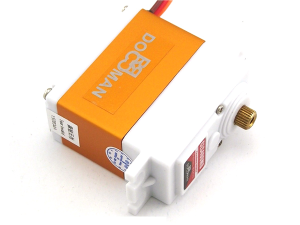 디바이스마트,기계/제어/로봇/모터 > 모터류 > 서보모터 > 디지털 서보모터,DOMAN RC,디지털 서보모터(DM-CLS350MD),Voltage: 6V ~ 7.4VSpeed: 0.13 sec/60deg (6.0v) 0.11sec/60deg (7.4v)Torque: 33.8kg.cm (6.0v) 35.5kg.cm (7.4v)Size: 40mmX20mmX41mmWeight: 76gramMotor: CorelessGear Train: Metal