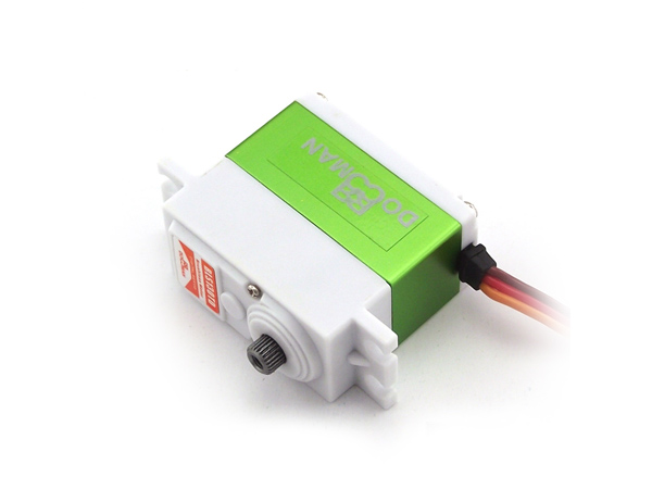 디바이스마트,기계/제어/로봇/모터 > 모터류 > 서보모터 > 디지털 서보모터,DOMAN RC,디지털 서보모터(DM-BLS130TD),Voltage: 6V ~ 7.4VSpeed: 0.10 sec/60deg (6.0v) 0.08sec/60deg (7.4v)Torque: 13.6kg.cm (6.0v) 15.8kg.cm (7.4v)Size: 40mmX20mmX37mmWeight: 60gramMotor: BrushlessGear Train: Metal(Titanium gear)