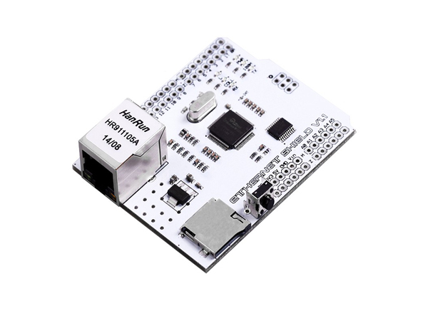 디바이스마트,MCU보드/전자키트 > 통신/네트워크 > 이더넷/PoE(Power over Ethernet),ELECFREAKS,아두이노 W5100 이더넷 실드 Ethernet Shield [EF02007],Wiznet W5100 ethernet chip 기반 아두이노 호환 이더넷 실드 / TCP and UDP / Standard RJ45 Ethernet interface / Micro SD Card 소켓 (2G 미만) / DC 5V ~ 12V / 78mm * 53.5mm