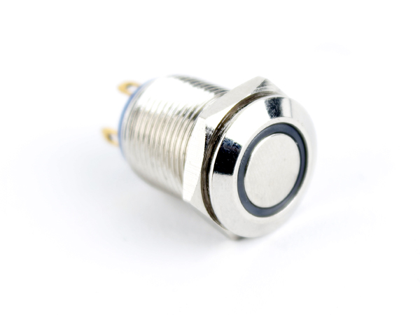 LED 메탈 푸쉬 스위치 링(노랑) [HX12-C3]