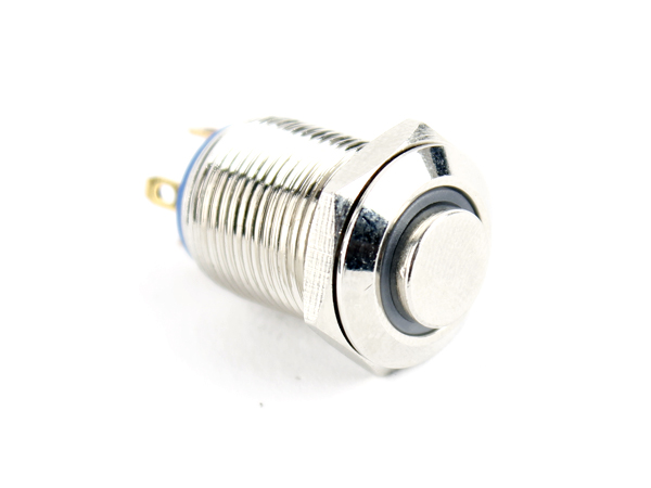 LED 메탈 푸쉬 스위치 링(노랑) 돌출형 [HX12-C4]