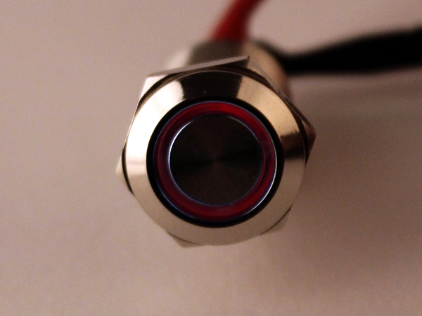 디바이스마트,스위치/부저/전기부품 > 스위치 > 푸쉬버튼 스위치 > 메탈 스위치,NW3 (New3),LED 메탈 푸쉬락 스위치 링(빨강) [HX12-A1],푸쉬락(PUSH LOCK) 스위치 / 색상: RED (조광형) / 정격 전류 : 2A / 정격전압-DC : 36 VDC / 재질 : Chrome / 홀가공 : 12mm / 스위치 : 14mm / LED발광 링 타입 / 생활방수 / 노브 플랫타입